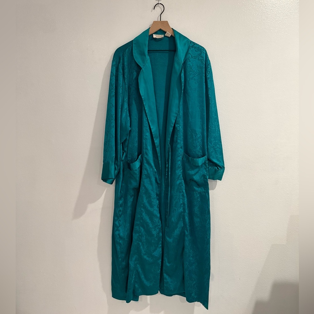 Vintage Victorias Secret Gold Label Satin Robe